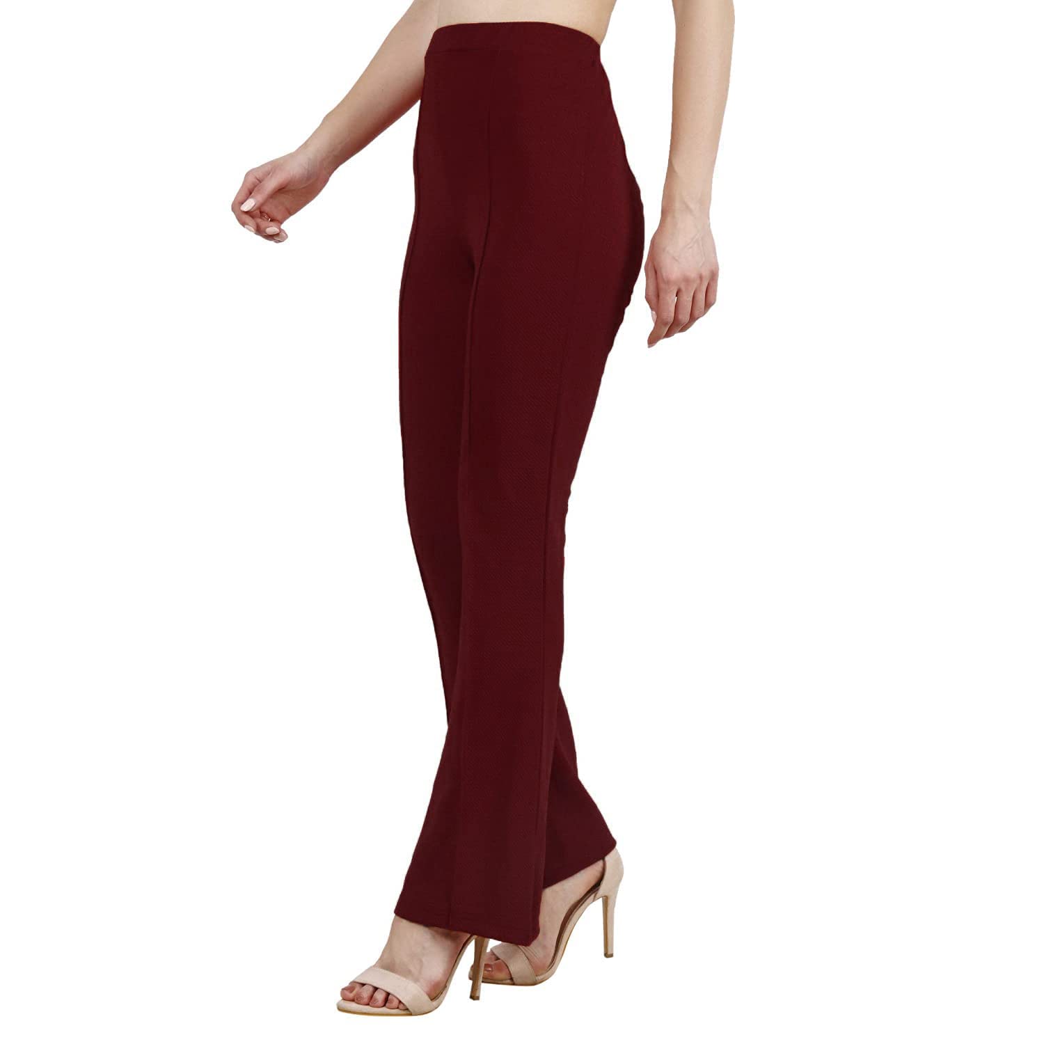 Leriya Fashion Damskie spodnie do jogi Stratchable Work Slacks Business Casual Office Proste nogawki/Bootcut Elastyczne spodnie w talii dla kobiet