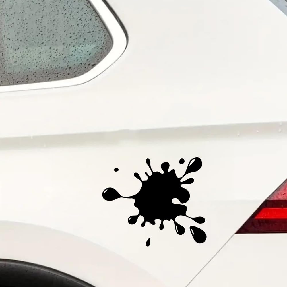 2 pegatinas de vinilo autoadhesivas de 15 x 14 cm, para ventanas de coche, parachoques, portátiles, ventanas, paredes, accesorios para el exterior del coche, #DZ245 (negro) - 5