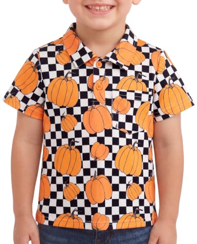Image of Unique Baby Moisture Wicking Kids Polo Shirts for Toddler Boys Polo Shirt