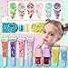 BRIPATI DIY Lip Gloss Making Kit - Make Your Own Lip Glosses Moisturizing DIY Lip Glaze Handmade Glittery Set for Teens Girls Women Makeup Lover Beginner Christmas Birthday Gift