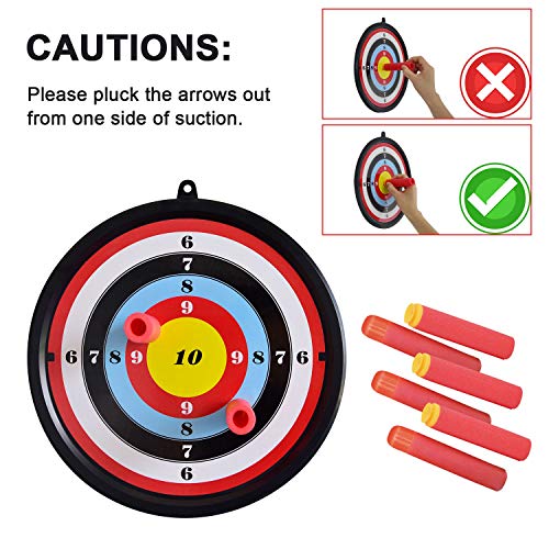 CIRO Kids Action Archery Bow Arrow Toy Set with Target Bow Soft Bullets