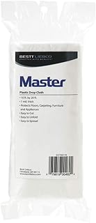 Bestt Liebco 10' x 20' Clear 1 mil Plastic Drop Cloth