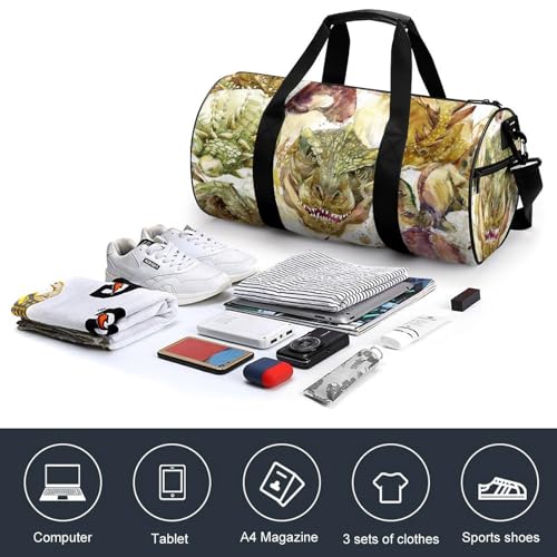 Sac de voyage dinosaure rétro idéal pour camping et rando - 4