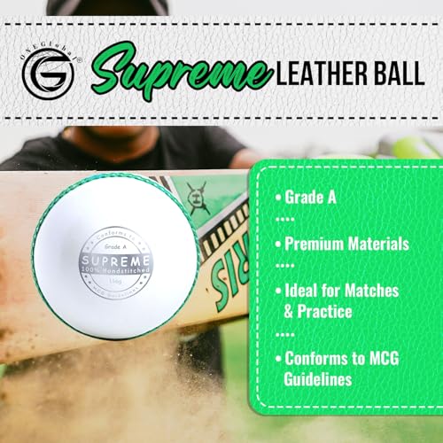 Balle de cricket rigide 156 g Supreme pour ne plus déformer vos balles
