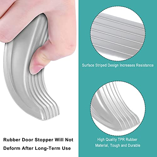 Vanleonet Door Stoppers, Rubber Door Stop Wedge, Prevent The Lock-Outs, Door Stoppers For Bottom Of Door On Tile, Concrete, Carpet, Wooden Floor #TOP2