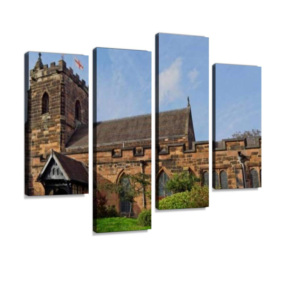 4 Panel sutton coldfield, uk birmingham englands and pictures Canvas Pictures Home Decor Gifts Canvas Wall Art for your Living Room