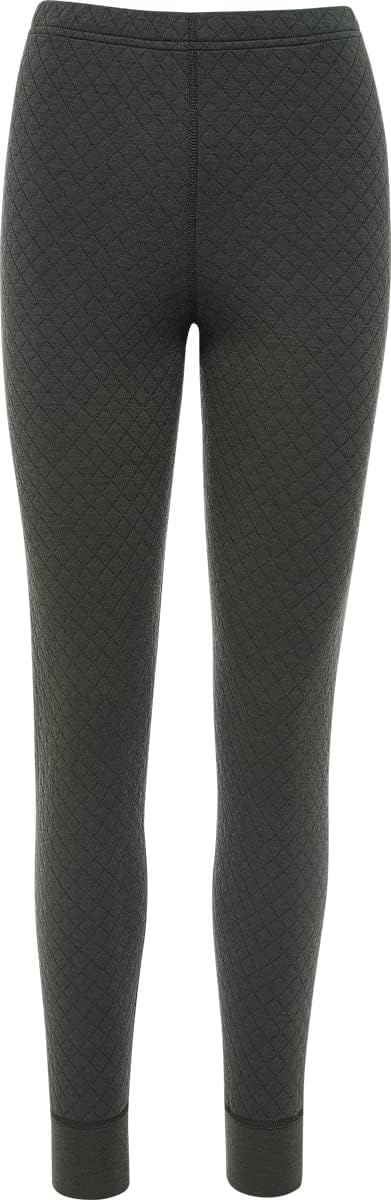 Thermowave 3in1 Merino Wool Base Layer Womens Pants - Long Johns for Women - Thermal Underwear 330 GSM Extra Warm Wicking Quick Dry Wide Waistband, Forest Green, M
