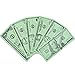 LEARNING ADVANTAGE Play Bills Set - 35 Ones, 25 Fives, 20 Tens, 15 Twenties, 5 Fifties and 5 Hundreds - Replica Bills for Pretend Play with Fake Currency