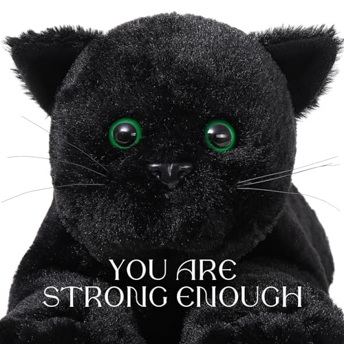 Image of MaoGoLan 5Pcs Black Cat Plush with 4 Babies Inside - 20 inch Big Black Cat Stuffed Animals - Realistic and Soft Halloween Plushies Gift for Cat Lover,Women,Girls,Kids