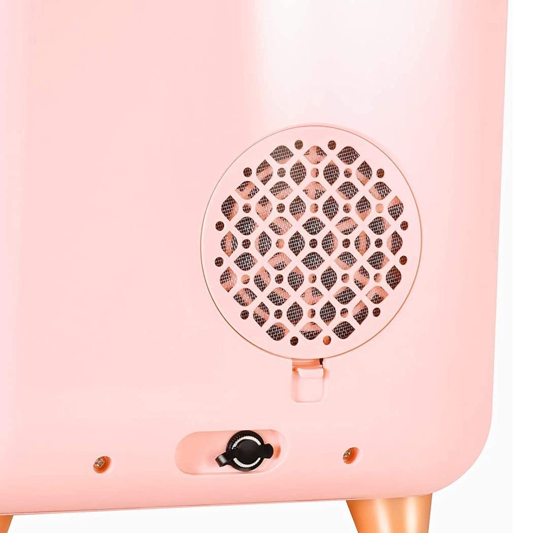 Nevera Rosa Moderna para el Cuidado de la Piel con cajones extraíbles, mininevera de Belleza de 12 litros, Nevera portátil para Maquillaje para el Cuidado de la Piel y cosméticos