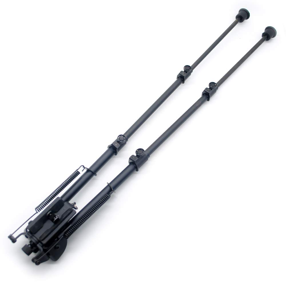 Trirock Pivote Giratorio inclinable Bipodcon Posi-Lock Resorte Ajustable de 13 a 27 Pulgadas con botón de retracción rápida
