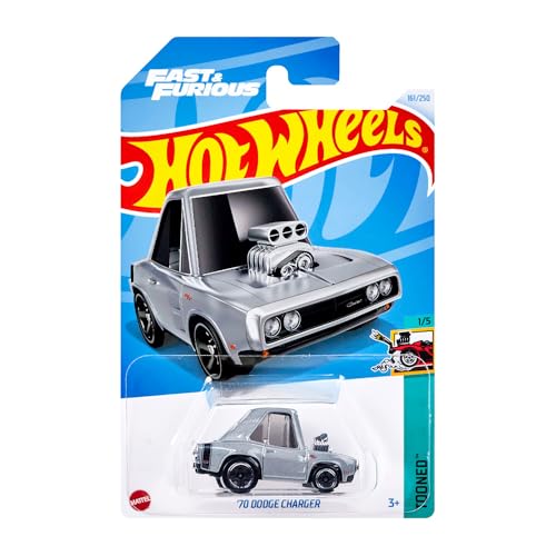 ホットウィール(Hot Wheels) ベーシックカー '70 ダッジ チャージャー 乗り物おもちゃ ミニカー 3歳から シルバー HXR25