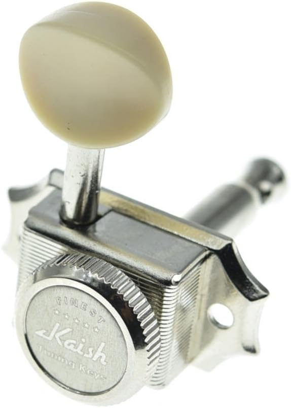 3L3R Guitar Vintage Style Locking Tuners Tuning Pegs Keys Guitar Machine Heads Guitar Part for Les Paul Guitars Nickel with Ivory Button