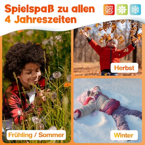 MUTKIND® 50x Entdeckerkarten für Kinder (ALLE 4 Jahreszeiten) - Spannendes Suchspiel zum Natur entdecken - 100 Aufgaben - Outdoor Spiele für Kinder - Geschenk Junge und Mädchen ab 4, 5, 6, 7, 8 Jahre