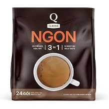 Q Classic NGON Instant Coffee Mix, 3 in 1, Mild Taste, 24 Sticks, 480g