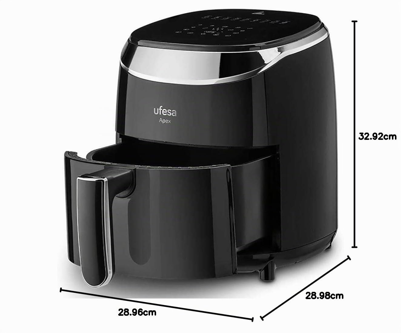 Freidora sin Aceite UFESA APEX Negro 1200 W