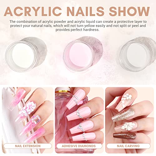 Saviland US3WT00270 Acrylic Nail Kit With Drill: Starter Nails Kit Acrylic Set thumb #1