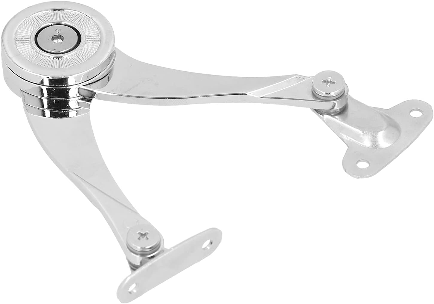 Generic Lid Support Hinge, Adjustable Friction Pressure Zinc Alloy Buffer Damper with Upward Door Open Angle 70 90 100 Degrees, for Furniture Wardrobe Cabinet Door Hardware