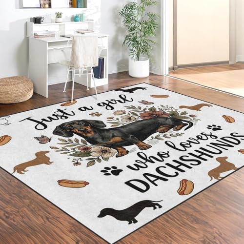 Tapete rectangular 5'x7' antideslizante y lavable miniatura 3