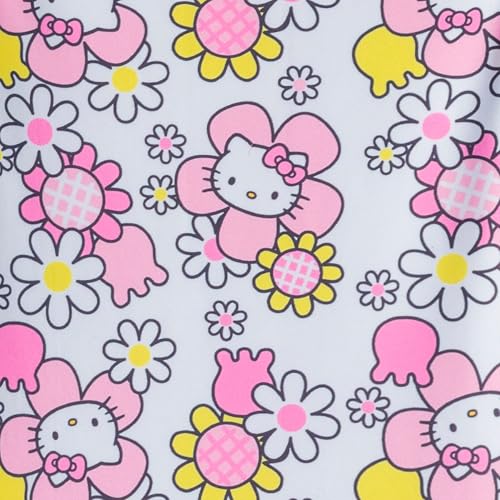 Hello Kitty Sanrio Girls UPF 50+ Long Sleeve Rash Guard & Bikini Bottom Two Piece Swimsuit Set for Little Kids4