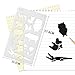 26 Packs Stencils for Journal and Diary DIY Drawing Stencils, Greeting Card Template