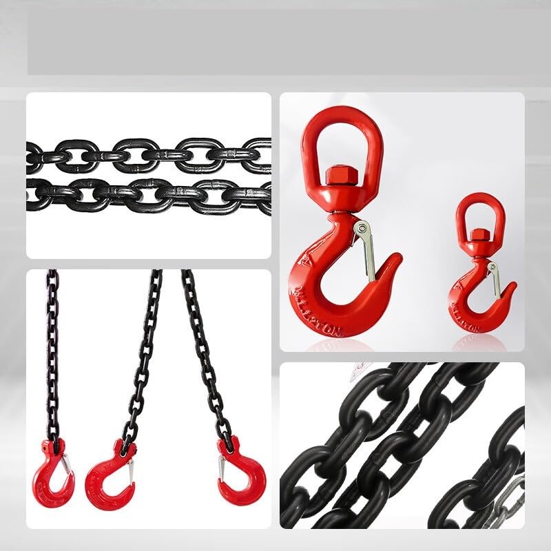 Lifting Chain Bulk Plain Piece Heavy Duty Grade 100 Rigging Towing and Rigging Working Load Limit Pro Use(8mm/2.5t)