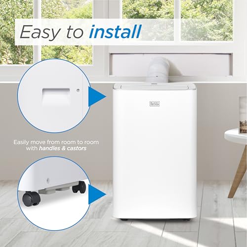 BLACK+DECKER Smart Portable Air Conditioner, 8,000 BTU, BPACT08NM, White - image 7