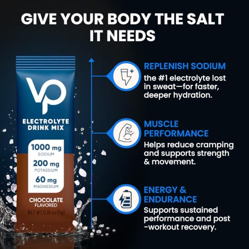 Image of Venture Pal High Sodium Electrolyte Powder Packets | Sugar Free Hydration Drink Mix | Sodium, Magnesium, Potassium & Vitamins | Zero Calories | Keto, Vegan & Paleo Friendly | 16 Sticks