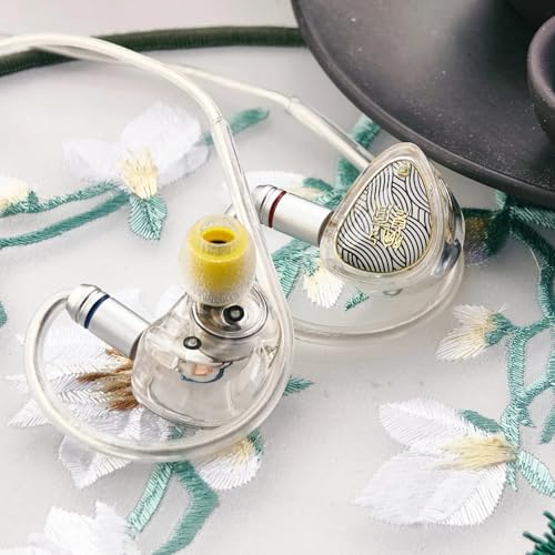 Image of TANGZU Waner S.G II in-Ear Monitor Earphones, 10mm Dynamic Driver PET Diaphragm Gaming Earbuds, HiFi Wired IEM Headphones with 0.78-2Pin Detachable OFC Cable (3.5mm, White)