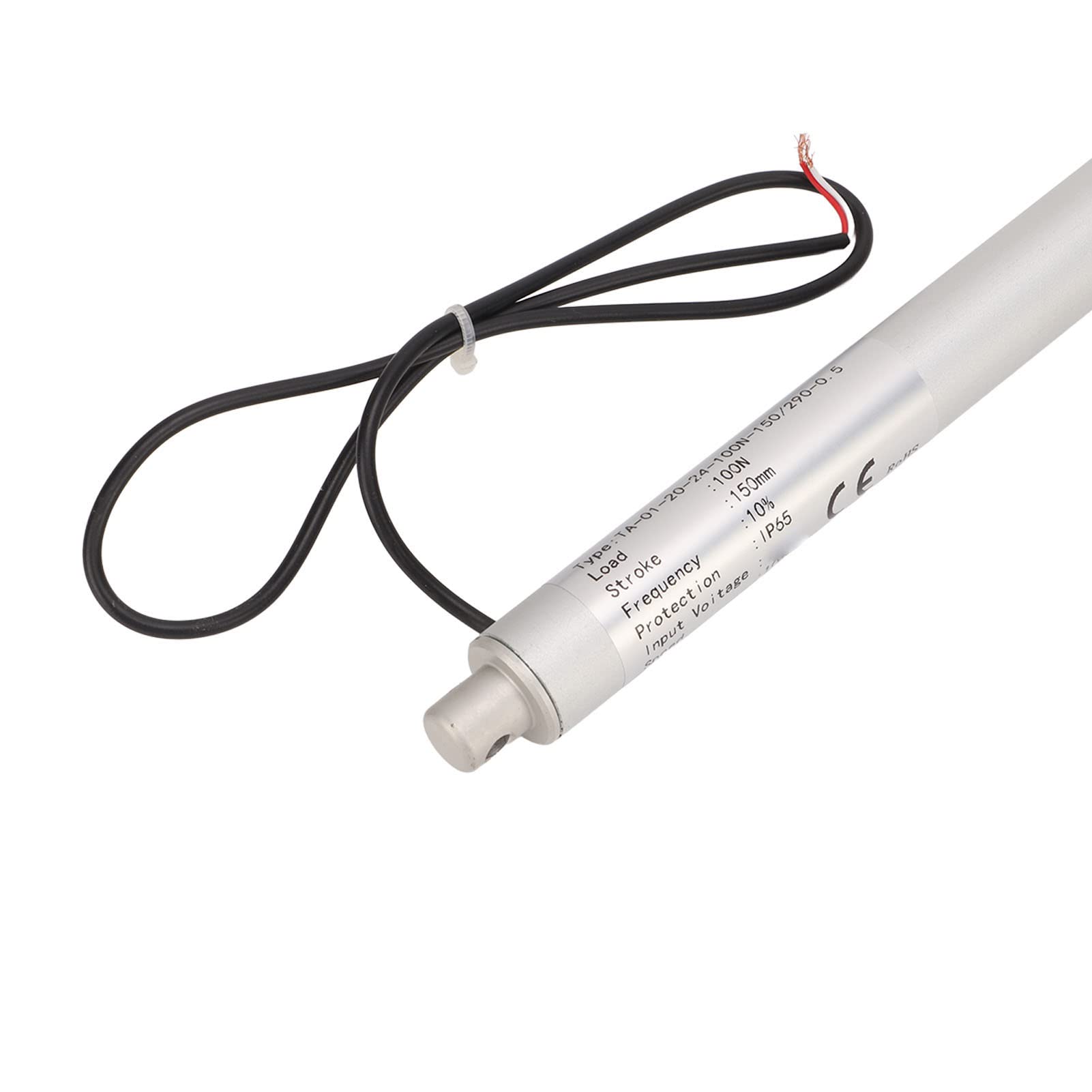 Actionneur électrique de type stylo, mini actionneur linéaire avec course de 150 mm, interrupteur de fin de course intégré pour un fonctionnement sûr, conception durable classée (12V)