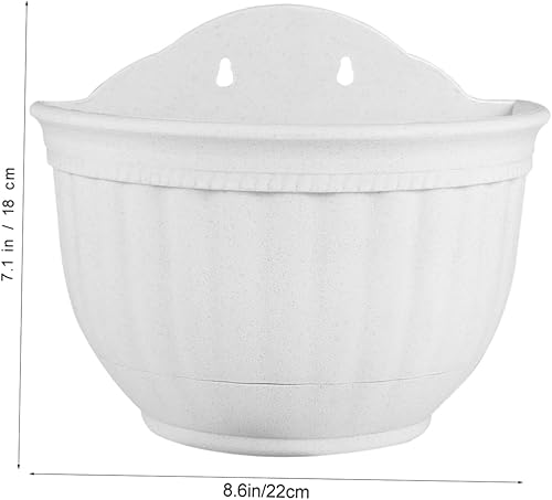 Miniatura 2 de Semicírculo Colgante de pared Macetero Balcón Plantador de flores Cesta de pared Semicírculo Semicírculo Plantador colgante Jardinera Jardinera de