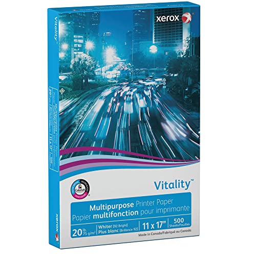 Xerox High-Speed Copy Paper, 11\" x 17\", 20 Lb., 84 Brightness, Ream Of 500 Sheets