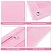 SKYDUE Pencil Pouch for 3 Ring Binder, Zipper Pencil Pouches for Girls Boys, Clear Window Pencil Case for Binder, Binder Pencil Pouch, Pencil Bag with Zipper,Pink & Purple