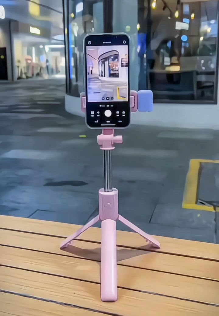 Wireless Bluetooth Selfie Stick Tripod with Remote Control for Smartphones, YouTube Video Content Creators-picture-29
