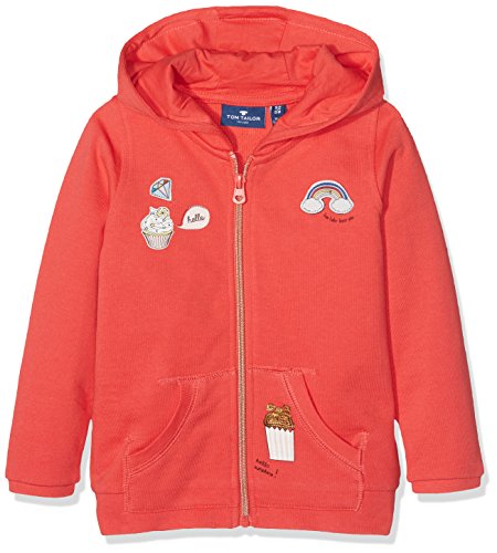 TOM TAILOR Sweat Hoody Jacket with Badges Felpa