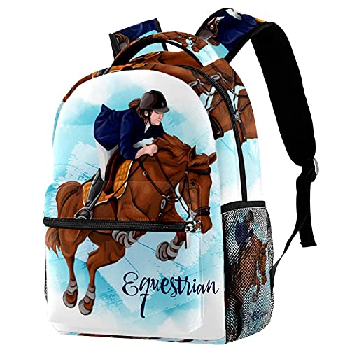 Travel Backpack Equestrian Daypack School Backpack For Teens