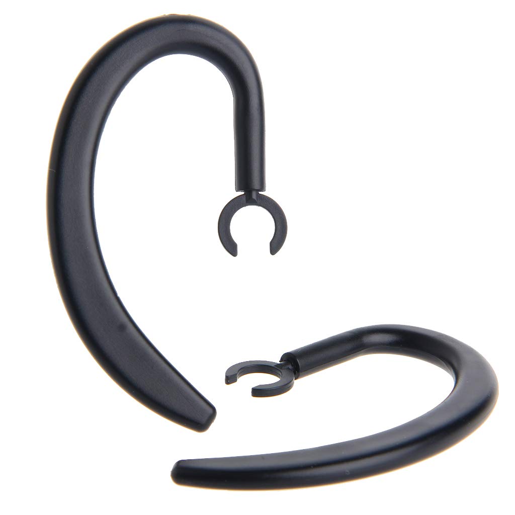 1 paio di ganci per le orecchie in morbido silicone con gancio per auricolari, clip retrattile