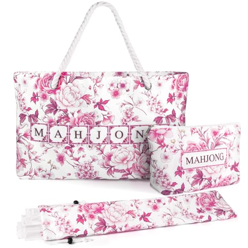 Bolsa para fichas de Mahjong, set 3 en 1