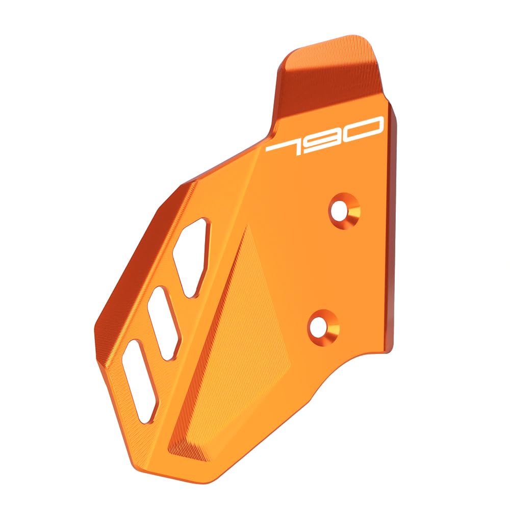 Modeer Copertura moto del cilindro freno posteriore compatibile con 790 Adventure/R 2019 2020 2021 2022 2023 2024 2025 Accessori CNC (arancione)