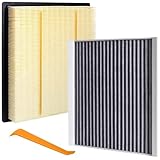 Engine & Cabin Air Filter Combo Compatible with Ford F150 2015-2025 2.7L/3.0L/3.3L/3.5L/5.0L,