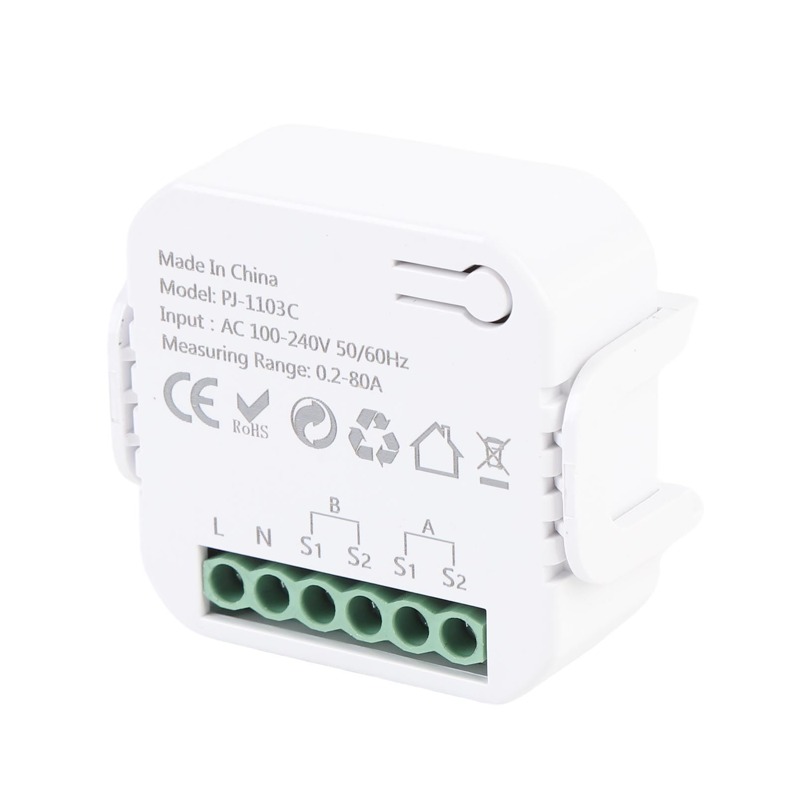 Contatore Elettrico Intelligente, WiFi Monitor con 2 Pinze da