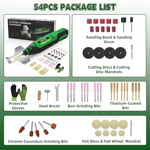 PRETEC 54-Piece Chainsaw Sharpening Kit