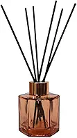 FRASCO PARA DIFUSOR DE VIDRO DECORATIVO C/VARETAS 90ML 20CM (GOLD ROSE)