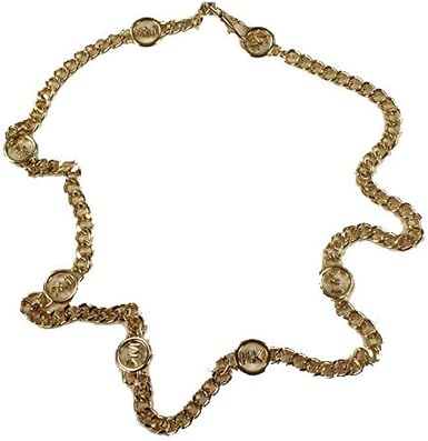 Michael Kors Women Gold MK Logo Metal 