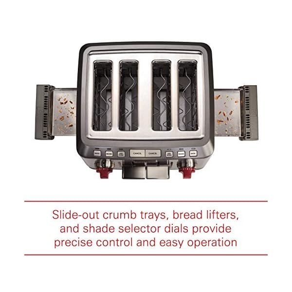 Wolf Gourmet 4Slice ExtraWide Slot Toaster with Shade Selector, Bagel