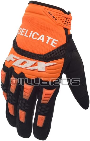 AEPRO - MX Pawtector Gloves Cylcing MotoCROSSs Motorcycle Dirt Bike MTB DH Race Gloves (Orange XL)