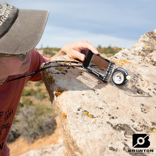 Brunton GeoLite Baseplate Transit – Brújula geológica espejada con clinómetro de bisagra – Herramienta de medición de rumbo y buzamiento para estudiantes y geólogos de campo miniatura 5