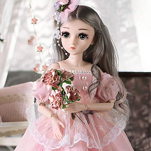 Muñeca articulada UCanaan BJD 45 cm con accesorios miniatura 4