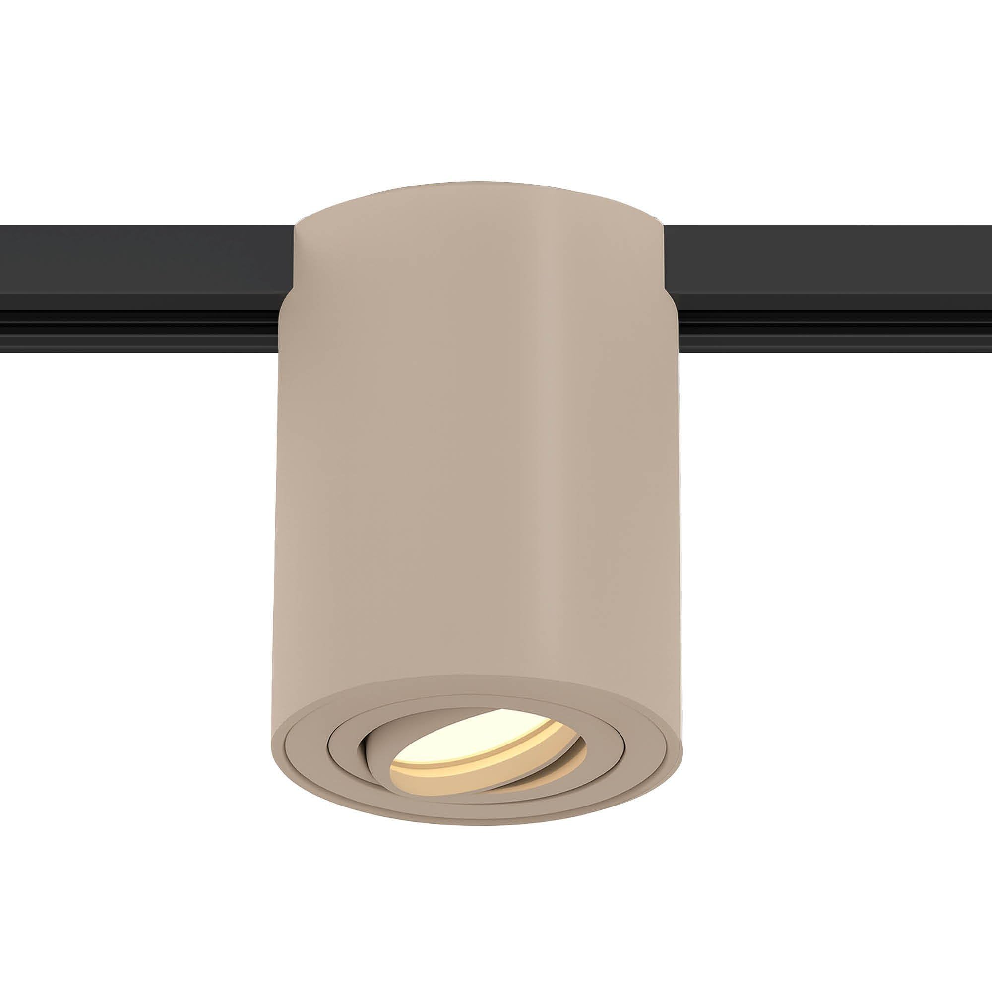 Ledvion Sistema de rieles iluminacion 3m Monofasico Beige 5 focos sin GU10