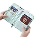 Cartera de Viaje para Documentos Porta de Pasaporte Portadocumentos de Viaje Unisex...